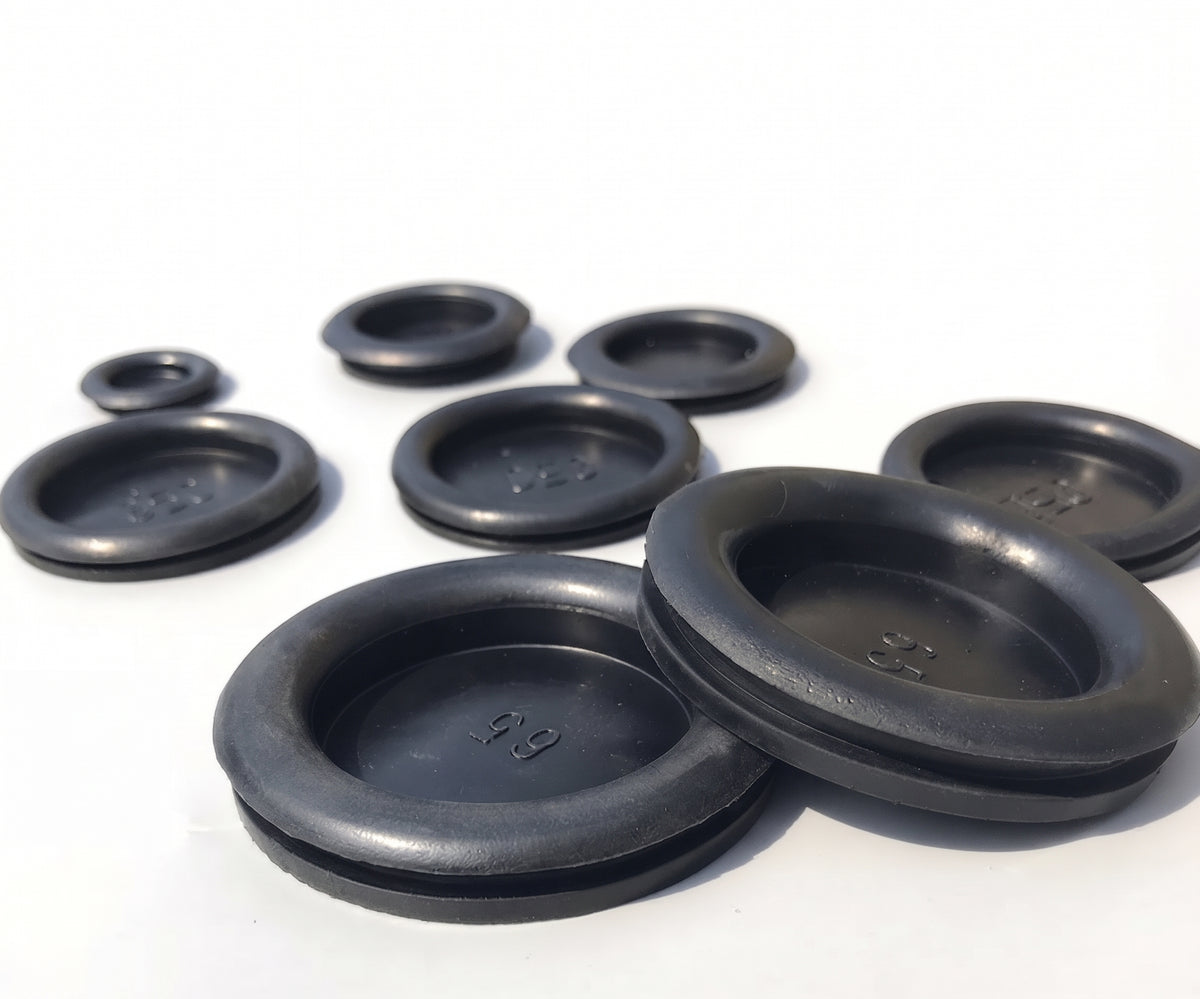 Cable Blanking Rubber Grommets Assorted Box – Closed Blind Plugs 6mm–25mm | 280x Blanking Grommets