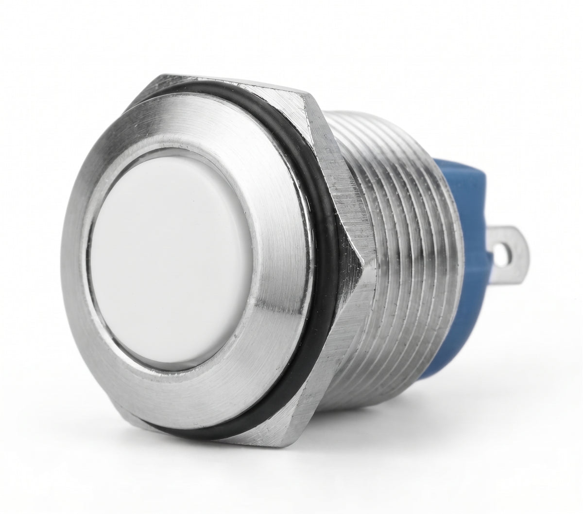 Momentary Push Button Switch - Plated Brass, Vandal Resistant, 20A 12V