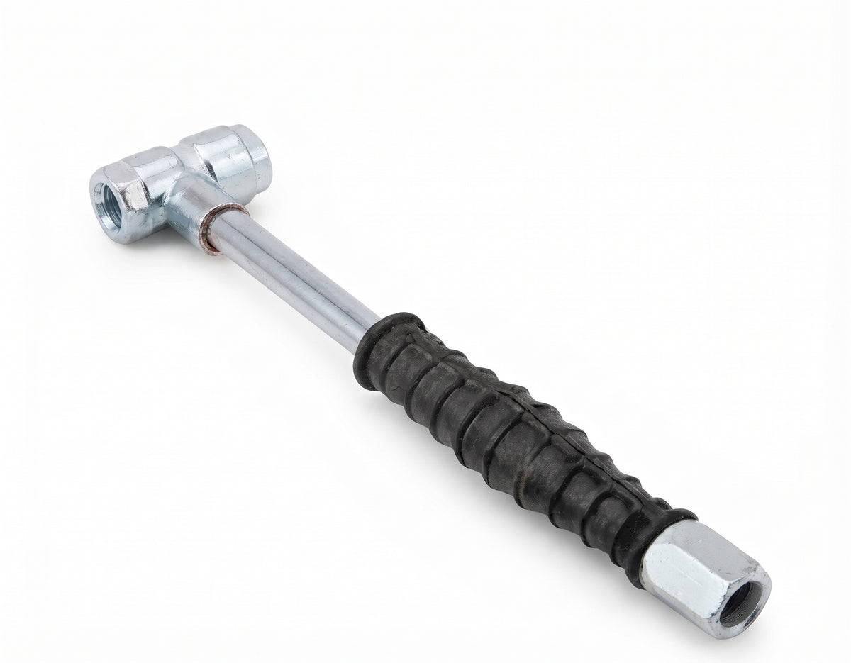 PCL Air Line Tyre Inflator Connector – Twin Hold-On Open End Valve | PCL Tyre Inflator (Black)