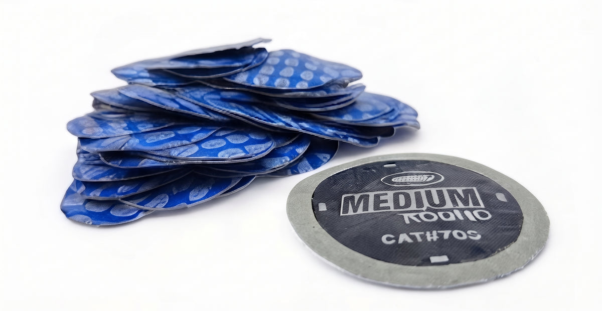 60mm Tyre Tube Repair Patches – Medium Inner Tube Puncture Patches (5–100 Pack)