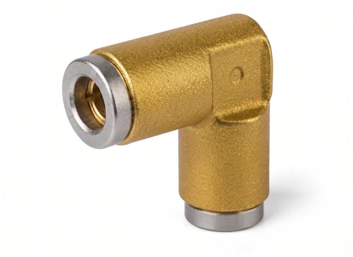 Brass Push Fit Elbow Connectors – 90° Push-Fit Coupling | Fleetfit (Norgren)