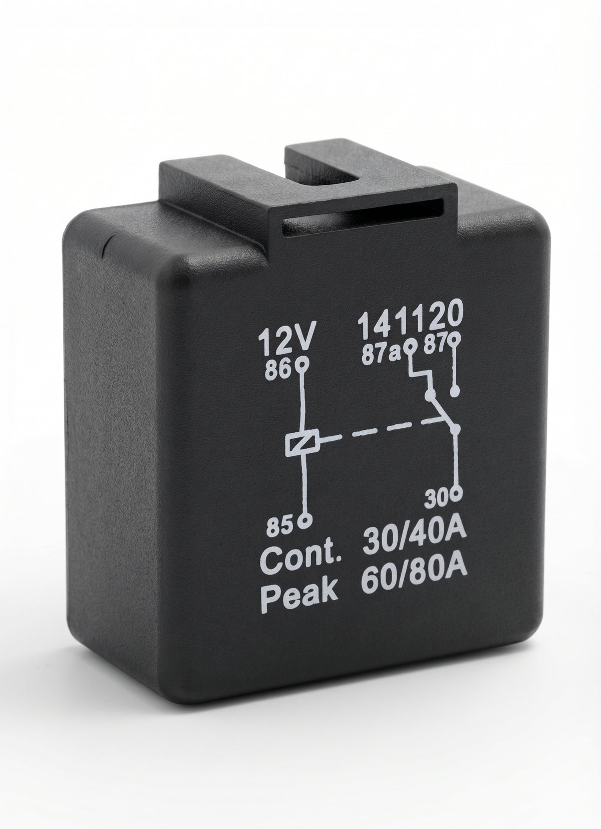 5 Pin Automotive Relay - 12V 30/40A, Changeover, With Bracket