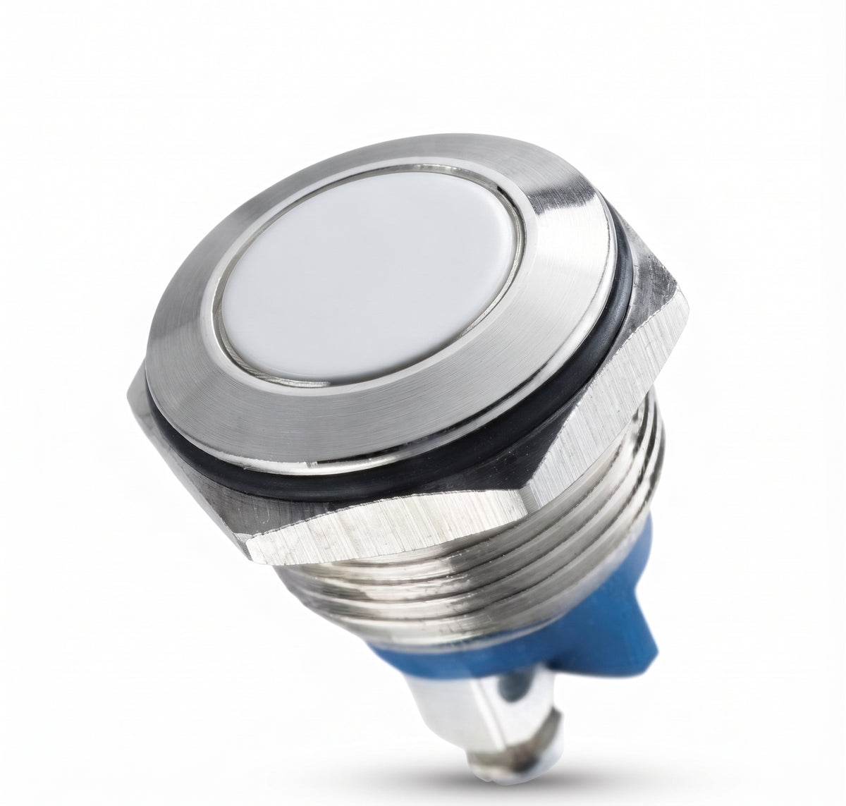 Momentary Push Button Switch - Plated Brass, Vandal Resistant, 20A 12V