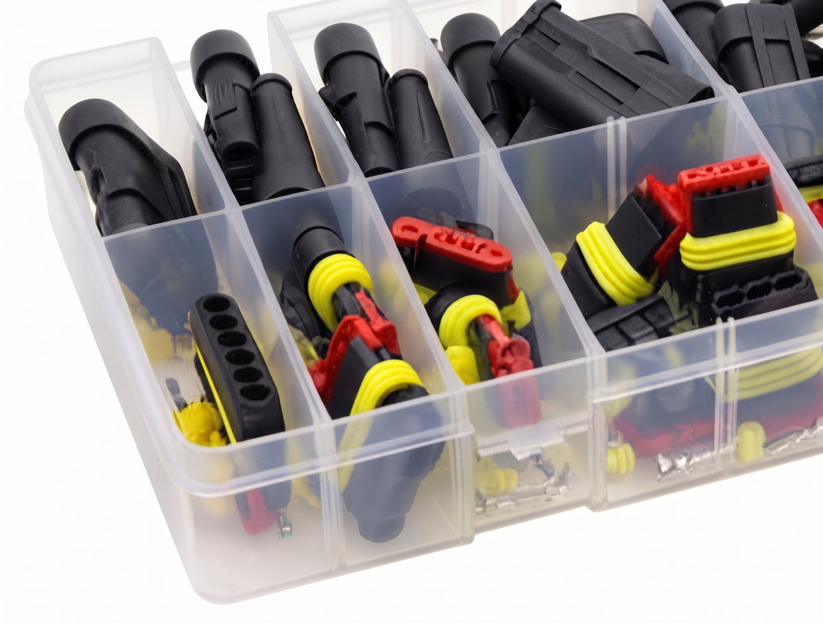 40pc Assorted Superseal Connector Kit - Waterproof, 0.5-1.5mm²