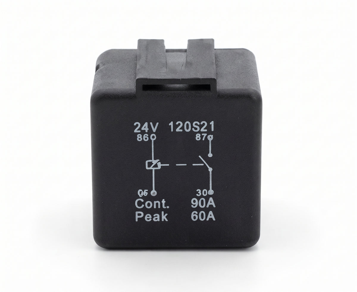 4 Pin Automotive Relay - 24V 20/30A, Normally Open, With Bracket