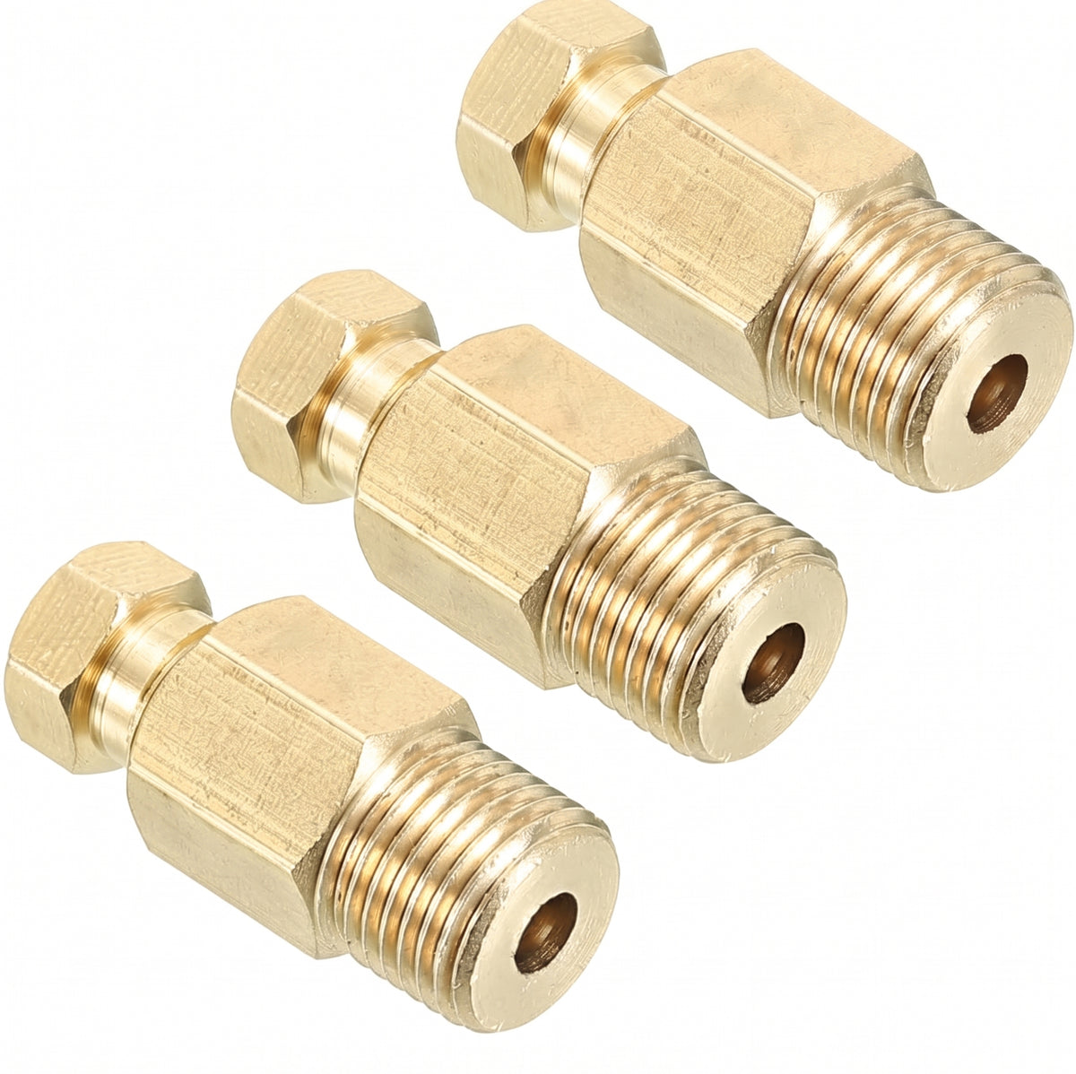 28pcs Assorted Box of Brass Tube Couplings – Metric Straight Connectors 4mm–12mm | 28 x Brass Tube Couplings