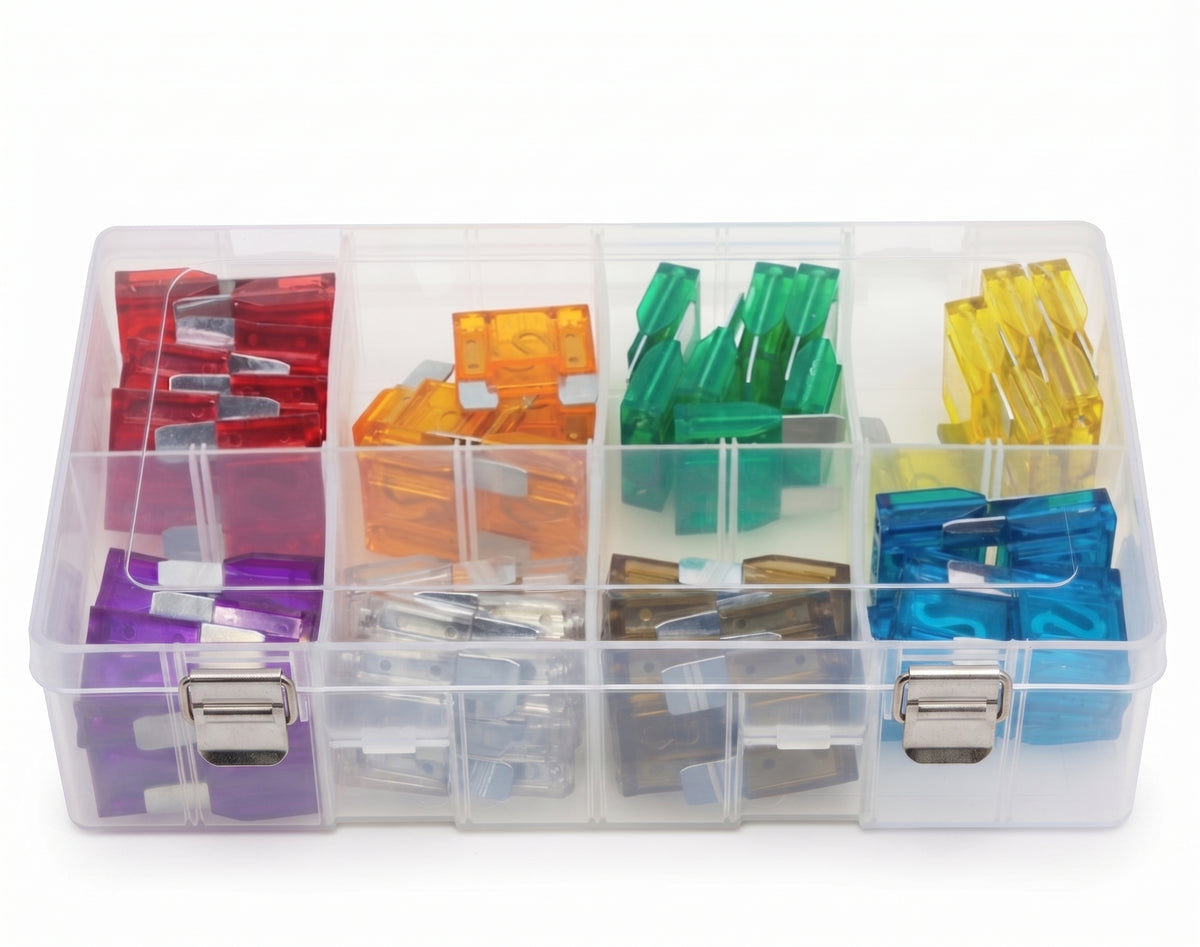 50pc Assorted Maxi Blade Fuse Box - 20A to 100A