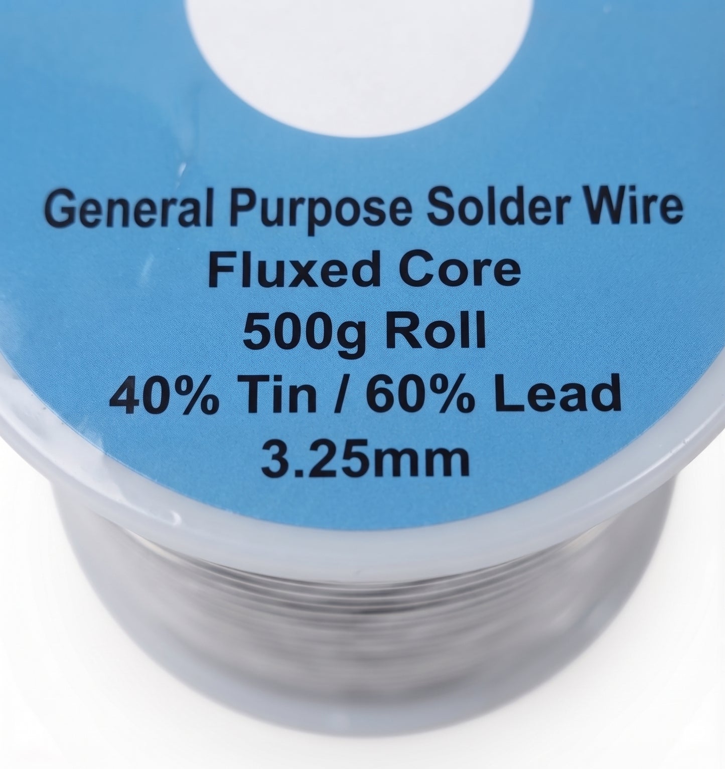 Leaded Solder Wire 60/40 – Fluxed Core Tin/Lead | 500g Roll | 0.8mm