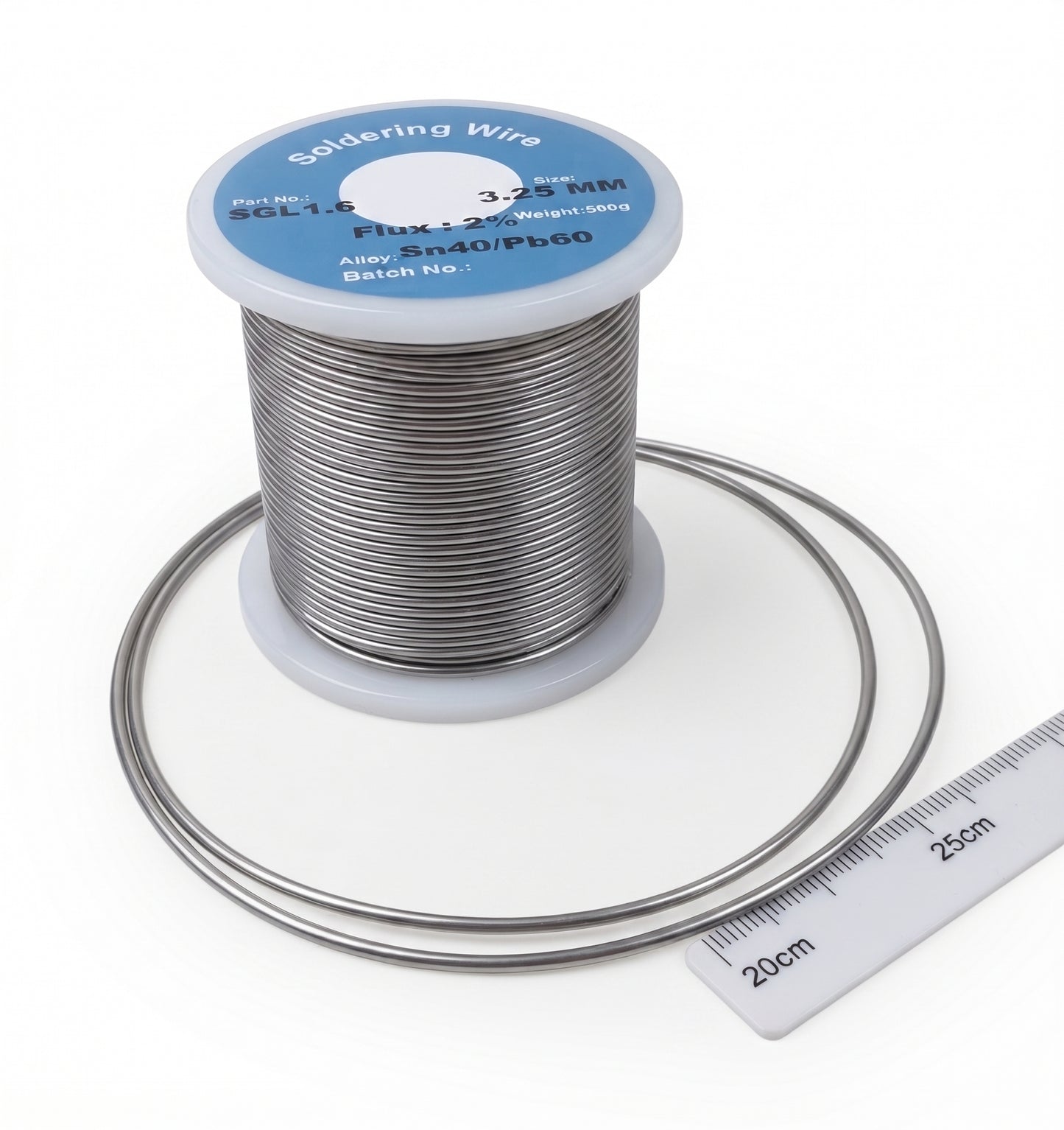 Leaded Solder Wire 60/40 – Fluxed Core Tin/Lead | 500g Roll | 0.8mm