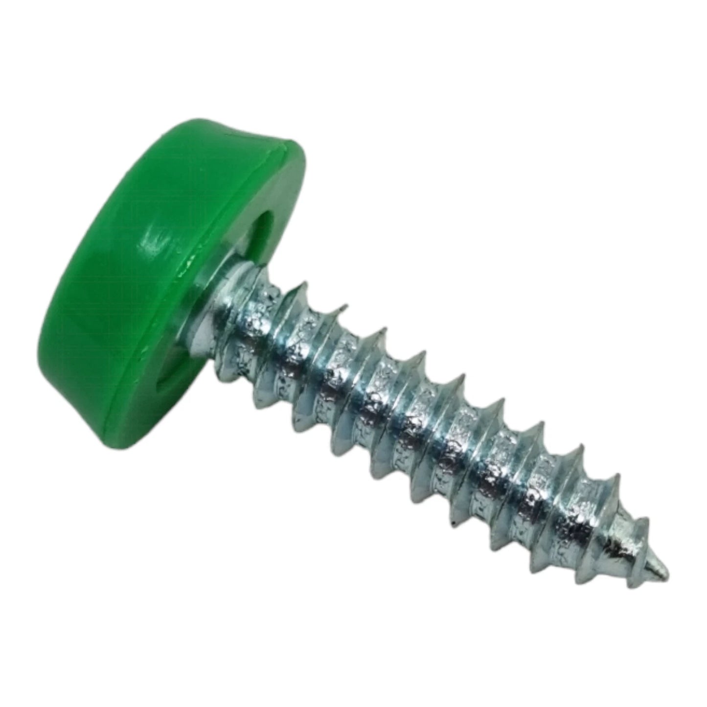 Number Plate Screws – Oversized Moulded Head Polytop Caps 8G 19mm | Moulded Head Number Plate Caps