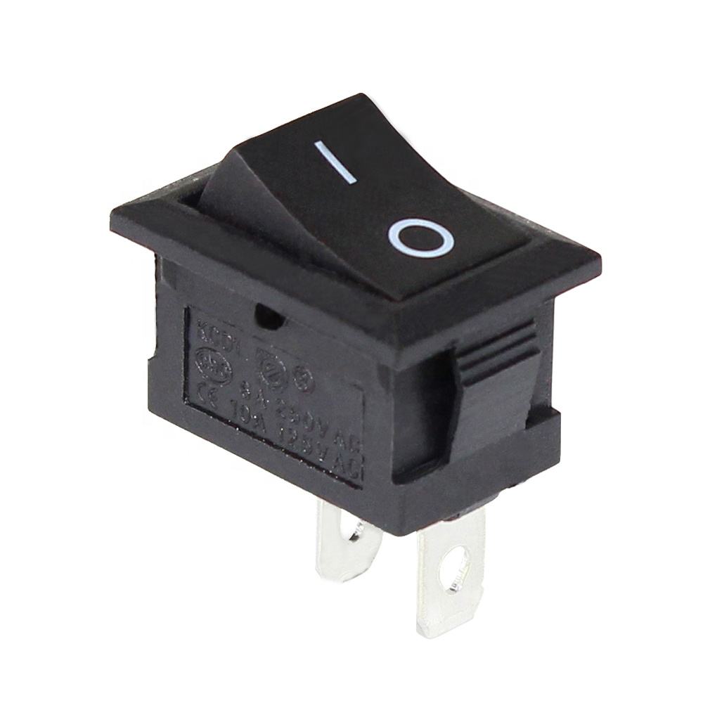 Rectangular Rocker Switch - ON/OFF, 16A 12V, Black