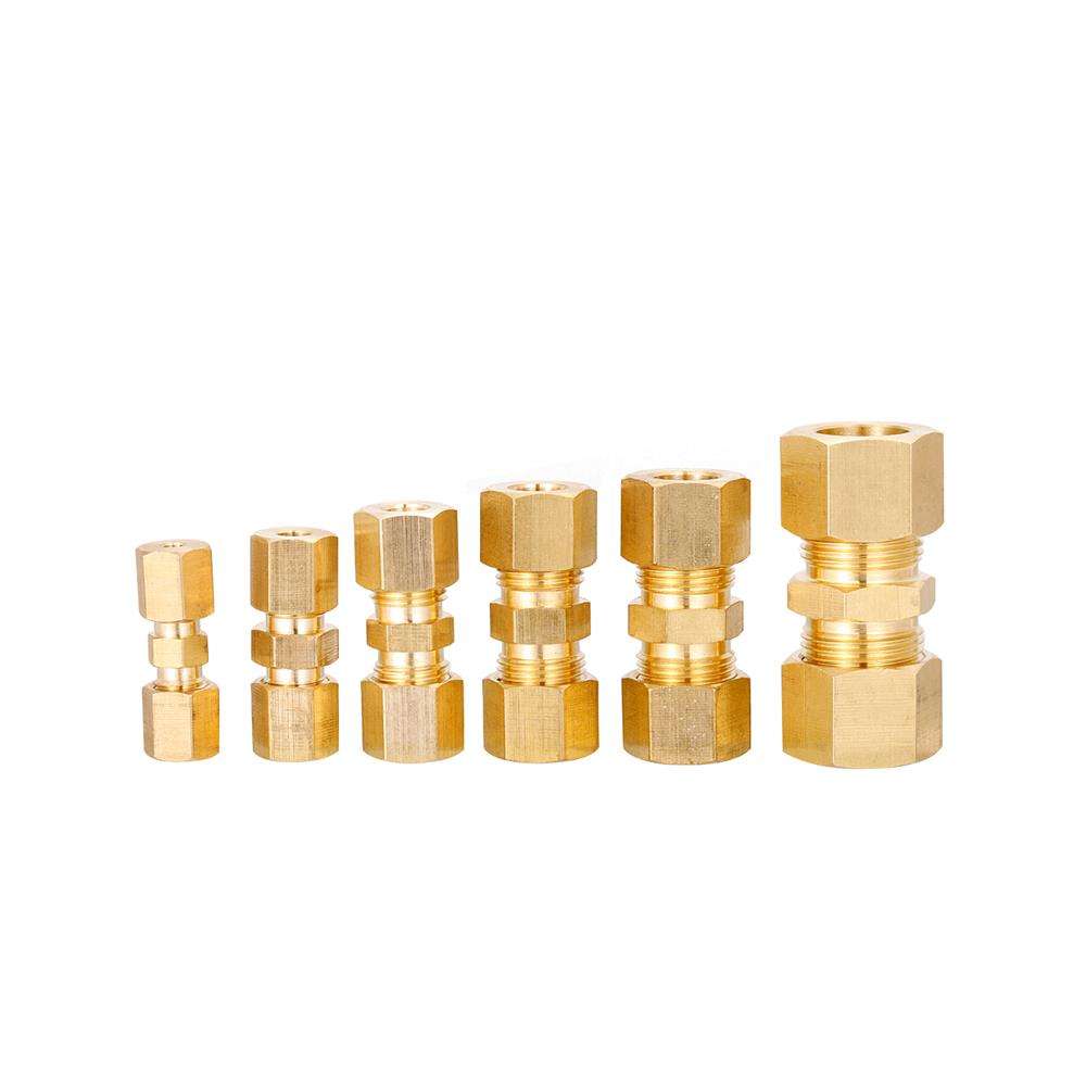 28pcs Assorted Box of Brass Tube Couplings – Metric Straight Connectors 4mm–12mm | 28 x Brass Tube Couplings