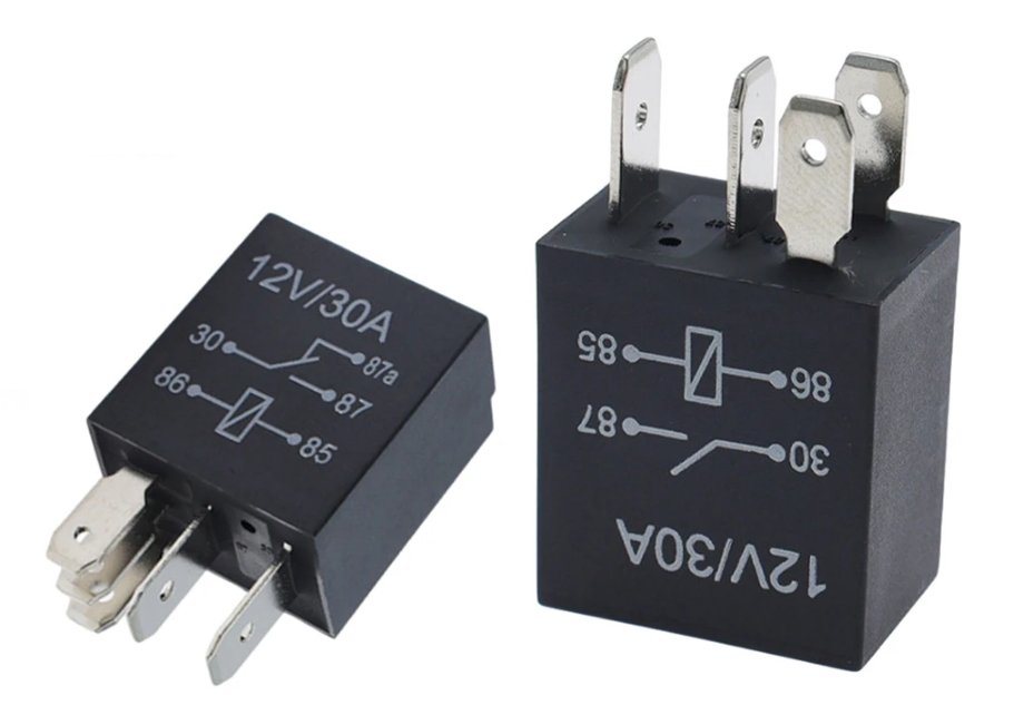 Micro Relay 4 Pin 12V 40A - Normally Open, Car, Van, Boat & Marine