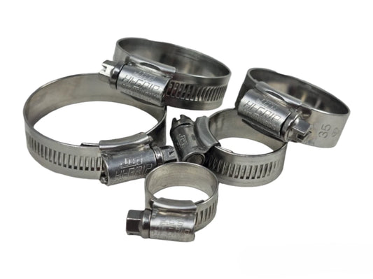 Jubilee Clips Hose Clamp Worm Drive Pipe Clip – Hi-Grip Stainless Steel W4 | JCS W4 Steel Hose Clips