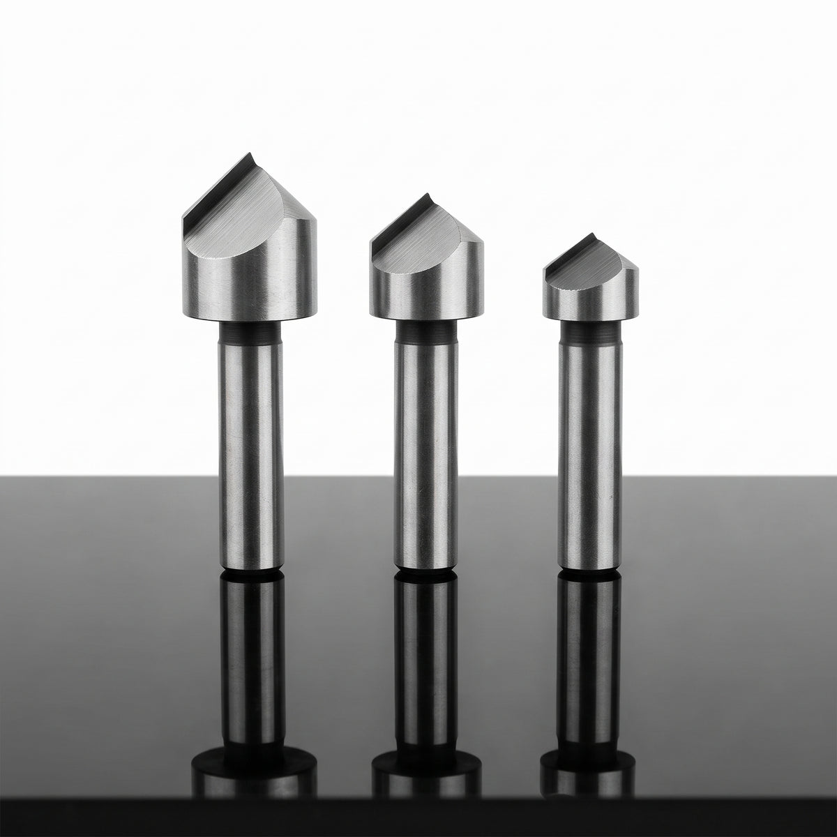HSS High Speed Steel Countersink Set (3 Piece) – 10mm 12mm 16mm Titanium Coated HSS4241 for Steel & Hard Metal