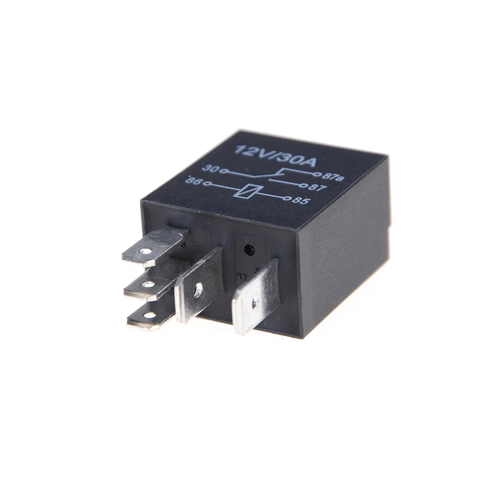 Micro Relay 4 Pin 12V 40A - Normally Open, Car, Van, Boat & Marine
