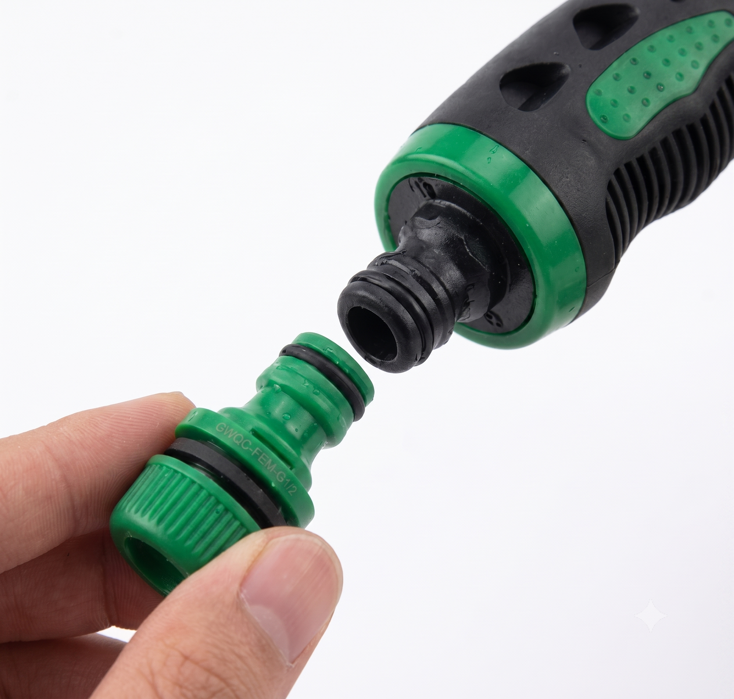 Garden Hose Spray Gun & Fittings Set – 10 Pattern Watering Nozzle