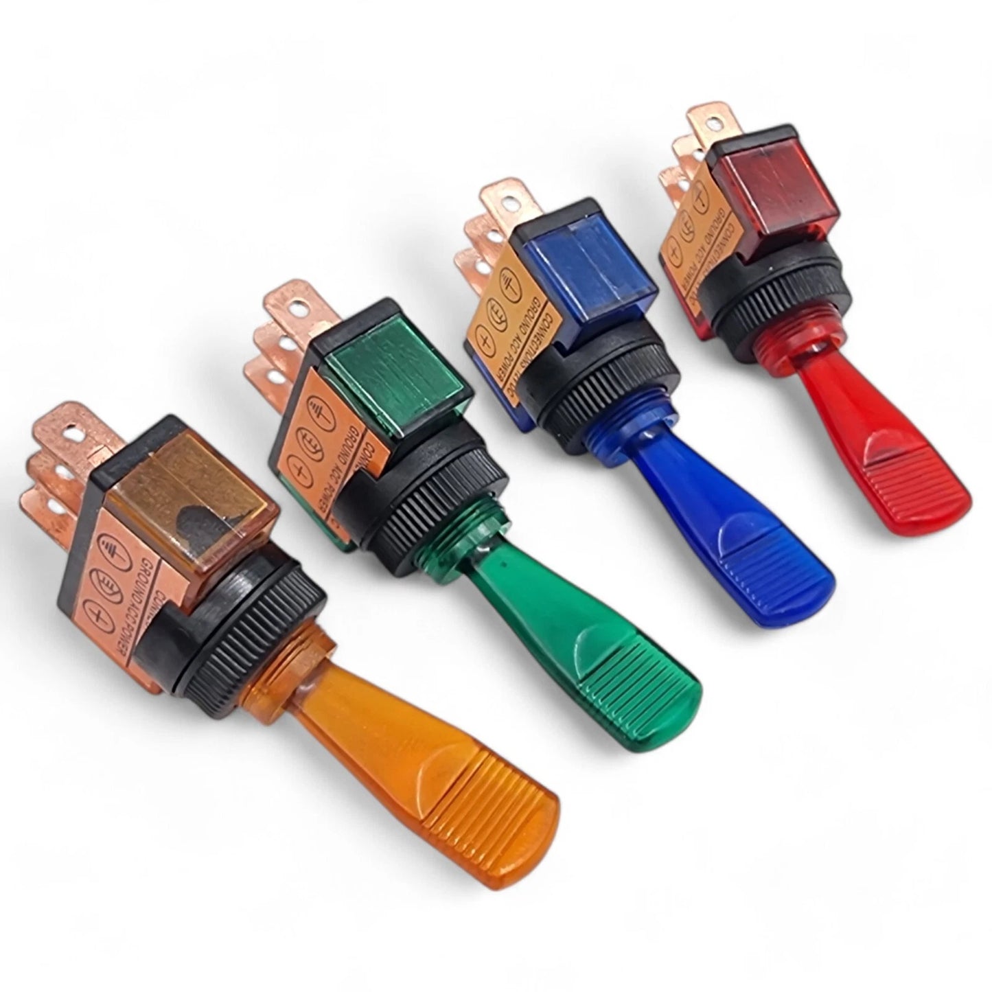 Illuminated Toggle Switch ON/OFF – 20A 12V Panel Light for Car, Van & Dash | Toggle Switches