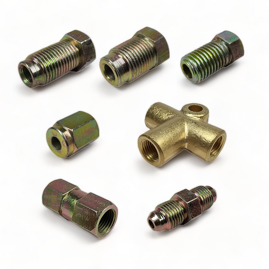Metric Brake Pipe Nuts & Connectors – Male & Female M10 / M12 (3/16″ Pipe)