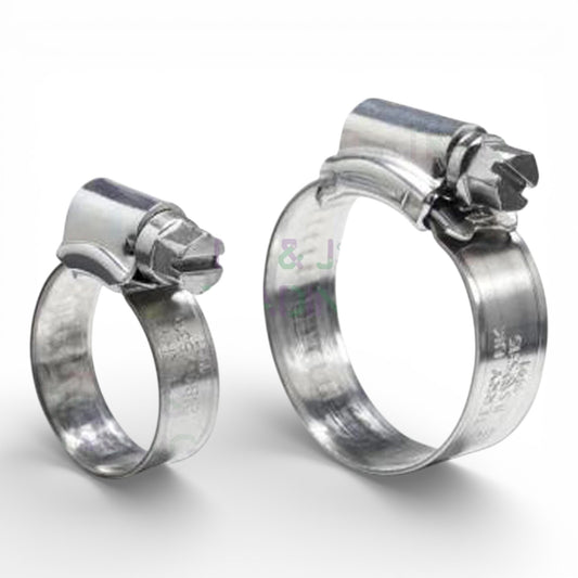 Mild Steel Hose Clips – Jubilee Clip Pipe Clamps | JCS Brand Bright Zinc Plated (BZP)