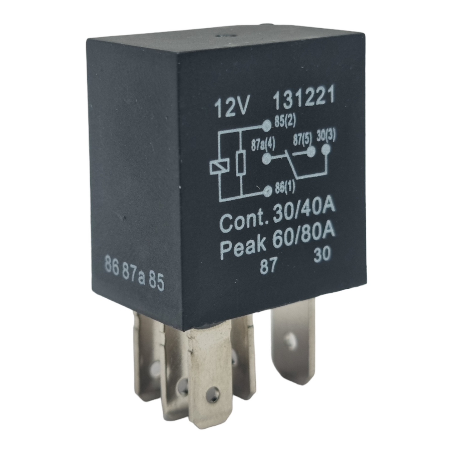 Micro Relay 5 Pin 12V 40A Changeover + Resistor – Mini Automotive Relay Car Van Marine (MRY13)