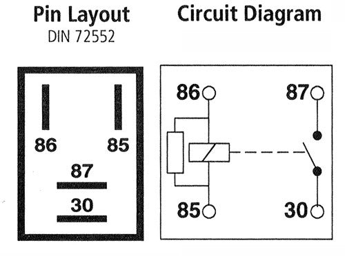 Micro Relay 4 PIN 12V 40A + Resistor Normally Open Mini 40 Amp Car Van Boat MRY5