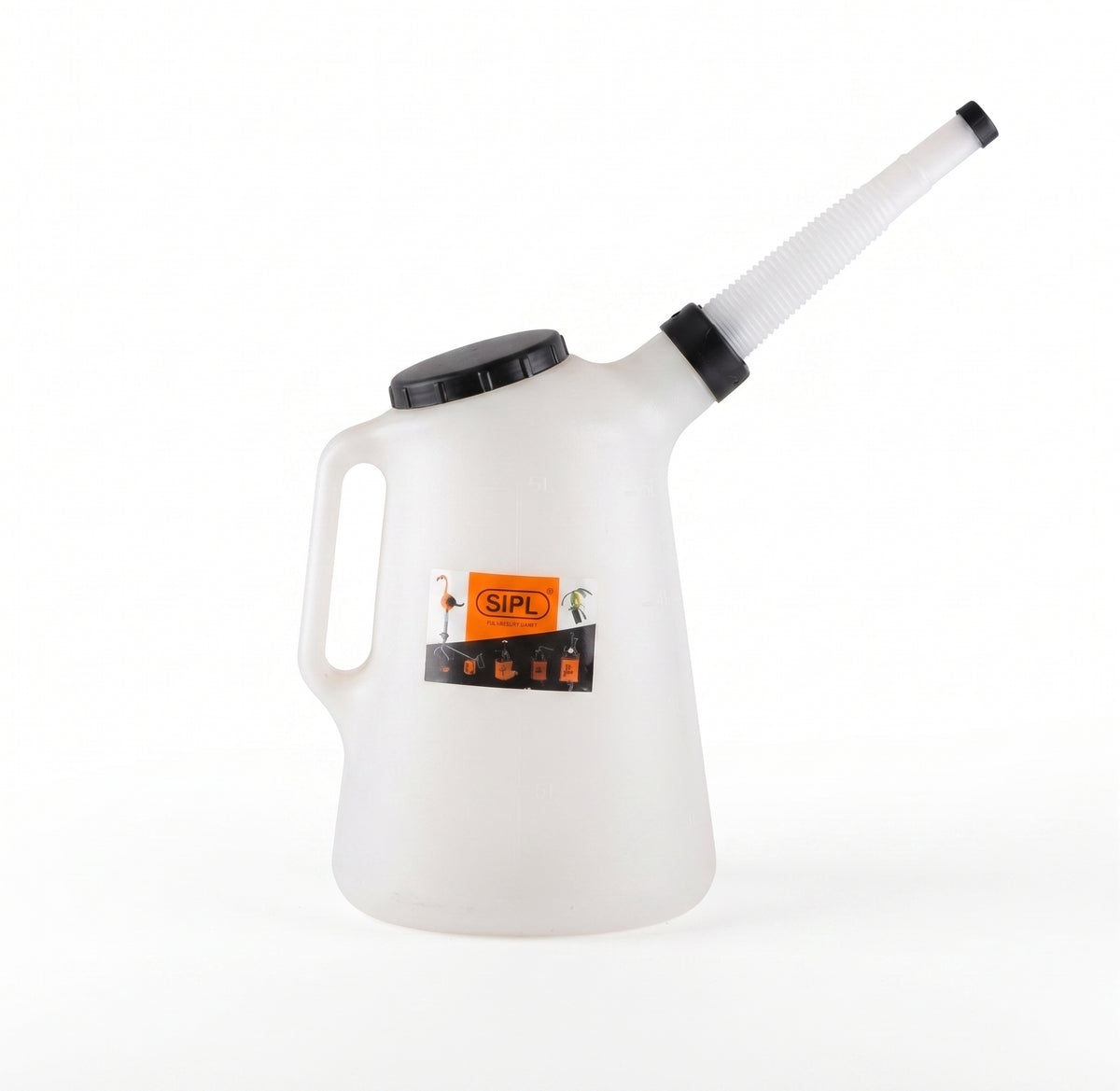 Measuring Jug with Flexi Spout & Lid – Fuel Oil Petrol Diesel Liquid Container | 1L 2L 5L