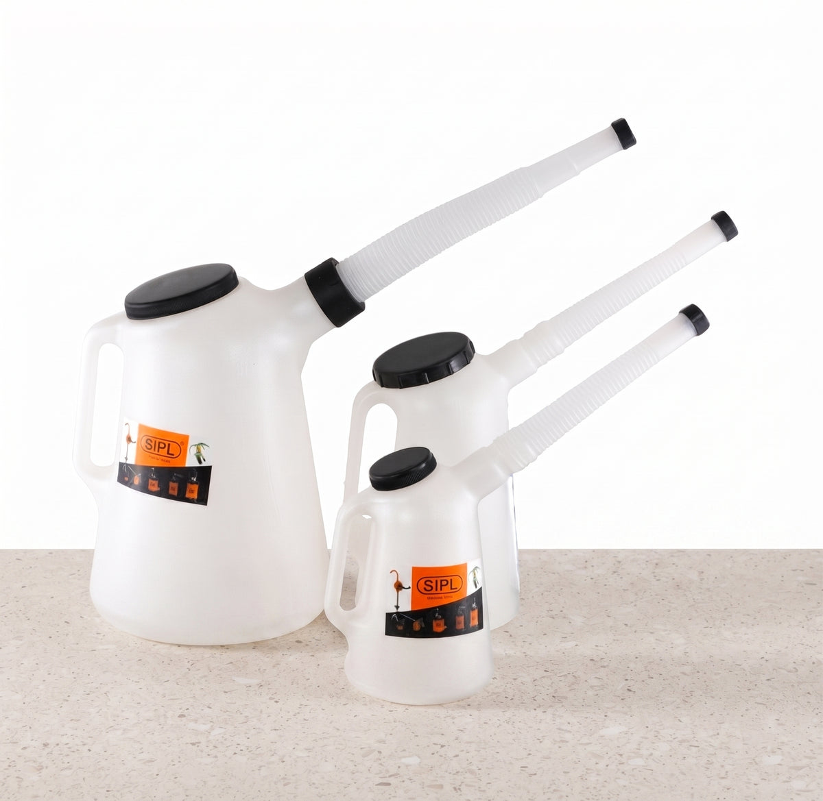 Measuring Jug with Flexi Spout & Lid – Fuel Oil Petrol Diesel Liquid Container | 1L 2L 5L