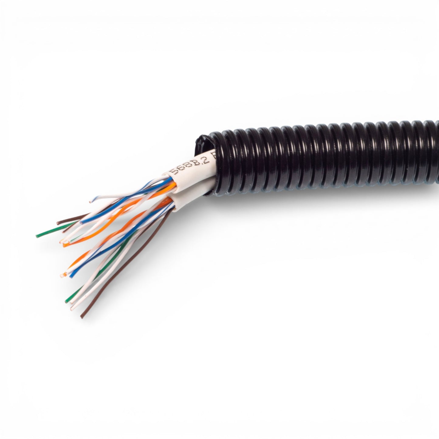 Flexible Cable Conduit Non-Split Loom Sleeving – Electrical Wire Protection Tubing | Black Cable Conduit