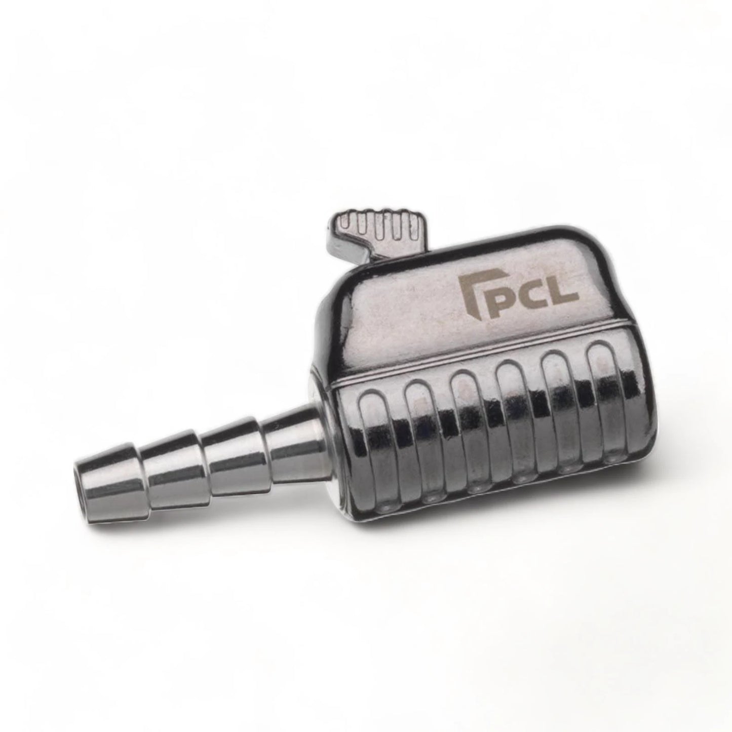 PCL Single Tyre Valve Connector – Open End Straight Swivel Clip-On 1/4" RP | PCL Tyre Inflator Connector
