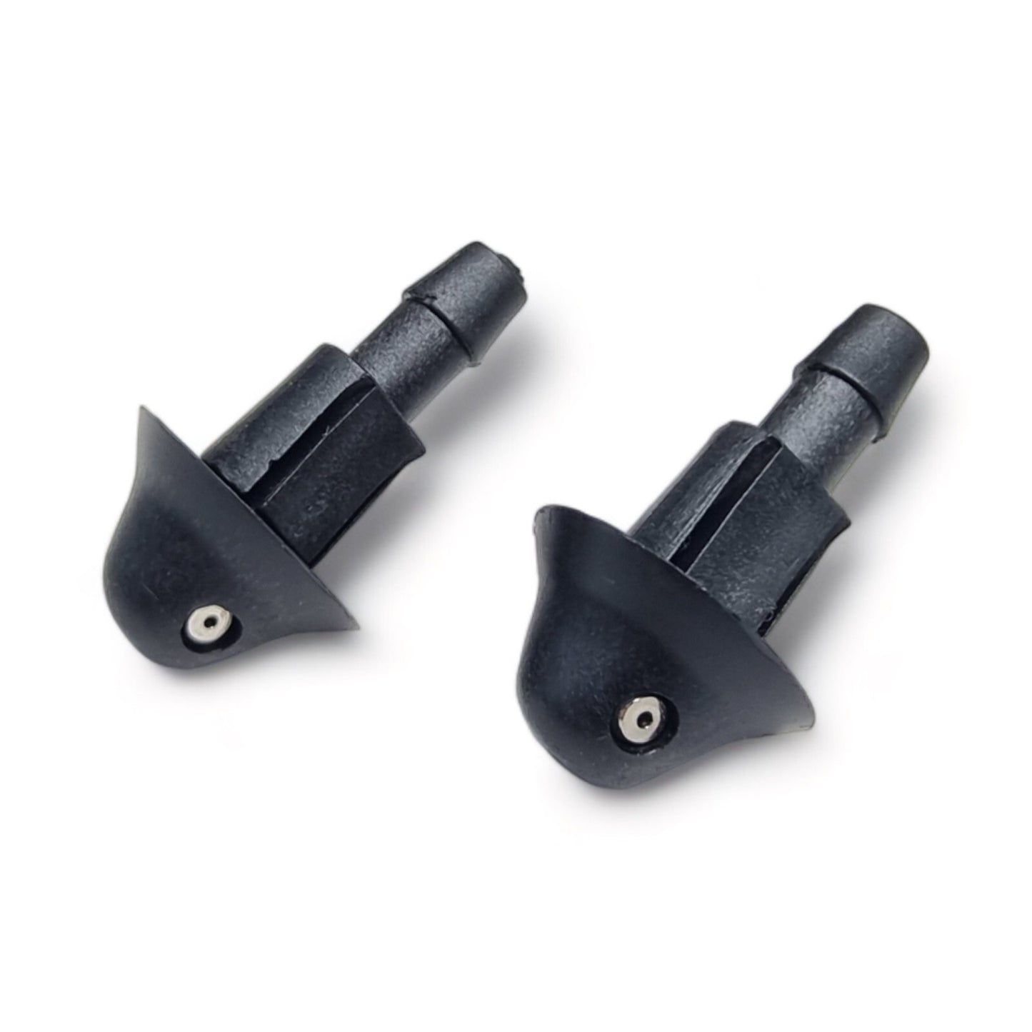 Pair Universal Windscreen Washer Jets Single Outlet Push Fit 4.8mm Inlet – Car Washer Spray Nozzles