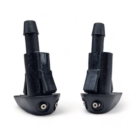 Pair Universal Windscreen Washer Twin Jet Push Fit 4.8mm Inlet – Twin Spray Washer Nozzles