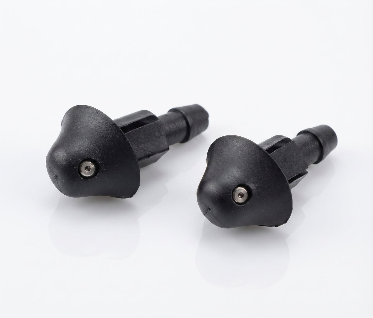 Pair Universal Windscreen Washer Jets Single Outlet Push Fit 4.8mm Inlet – Car Washer Spray Nozzles