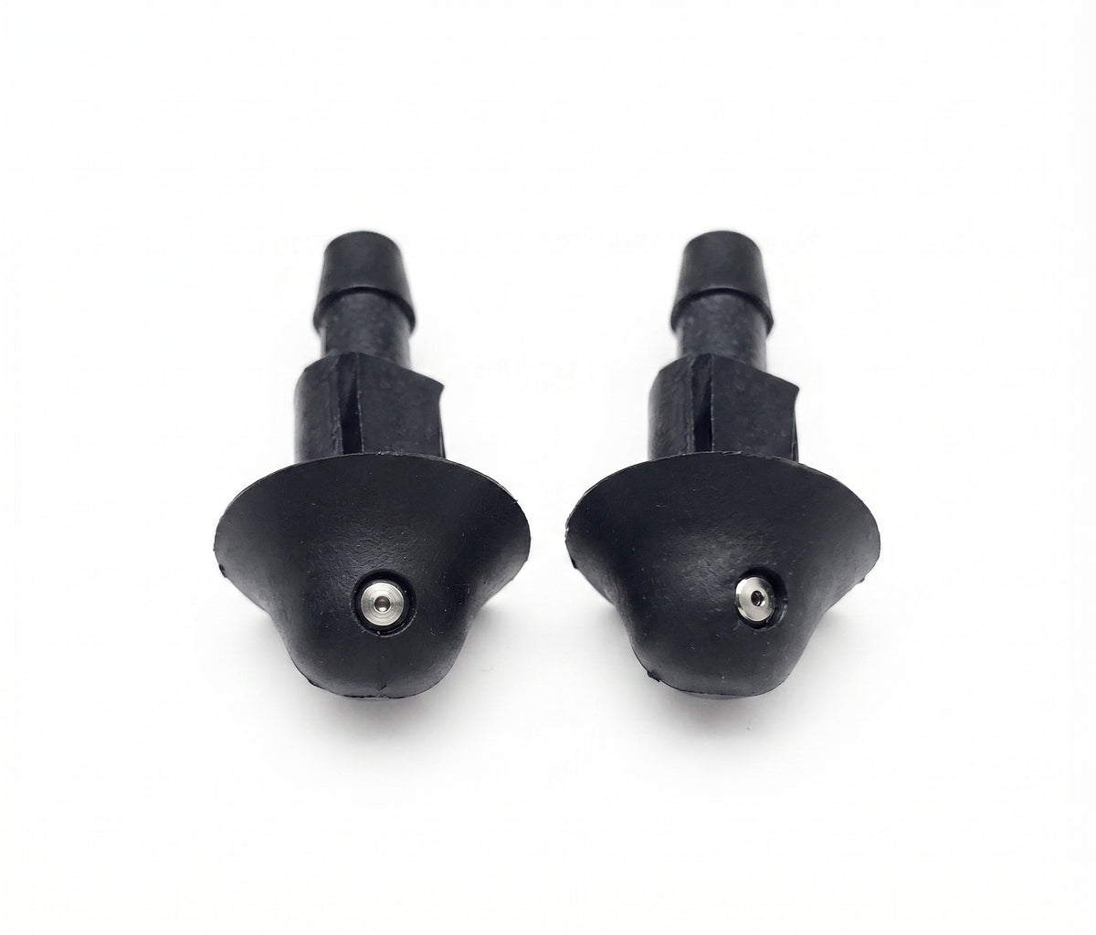 Pair Universal Windscreen Washer Jets Single Outlet Push Fit 4.8mm Inlet – Car Washer Spray Nozzles