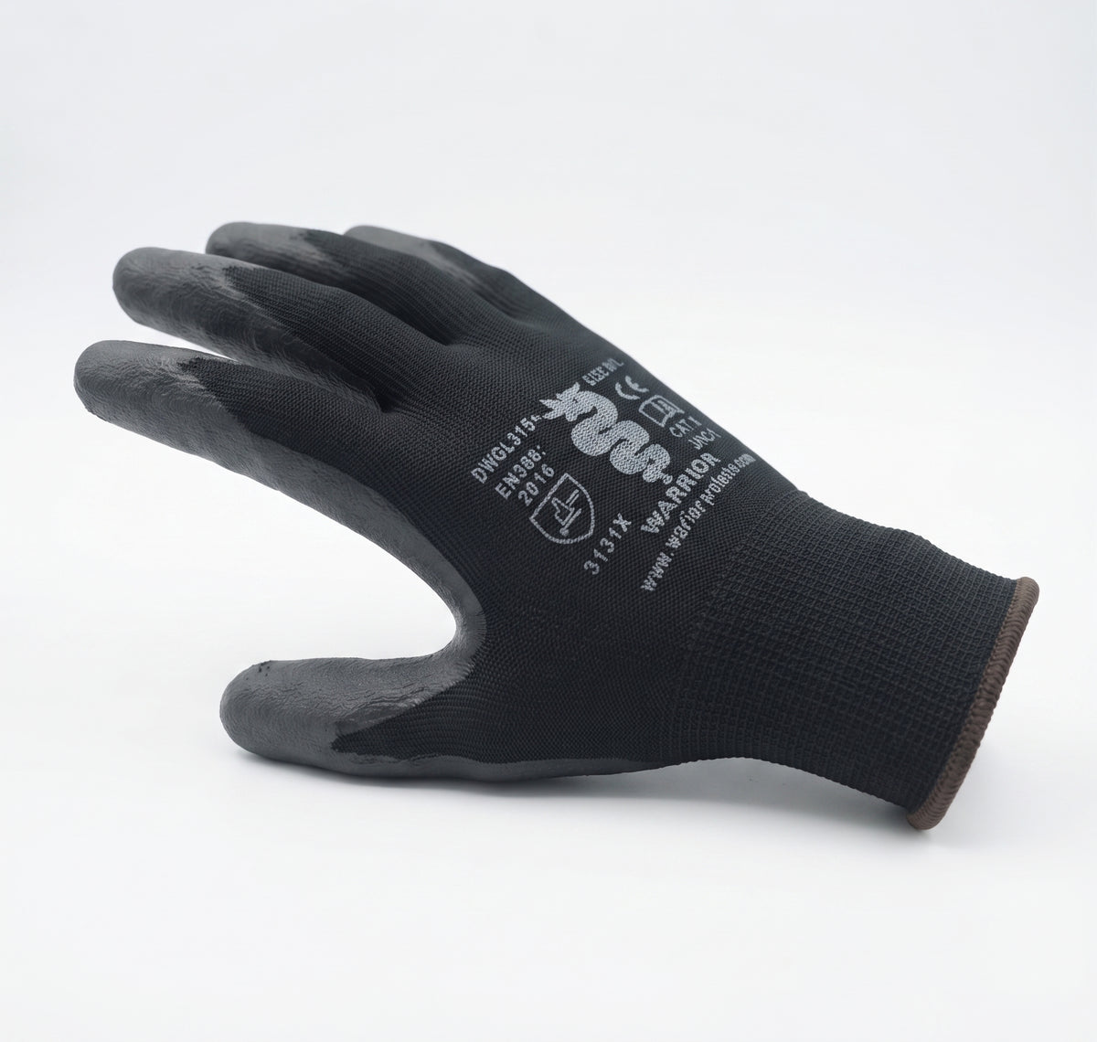 Premium PU Coated Safety Work Gloves – Black Polyurethane Dipped | Builder & Gardening Grip Gloves
