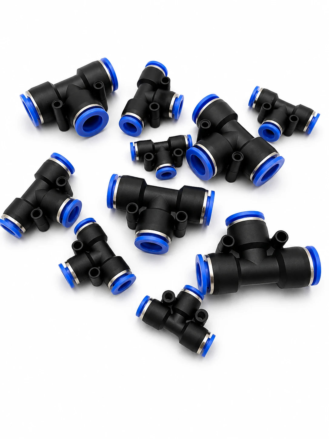 Nylon Pneumatic Push Fit T-Piece Connector – Speed Fit Air Line & Water Hose | T-Piece Push Fit Connector