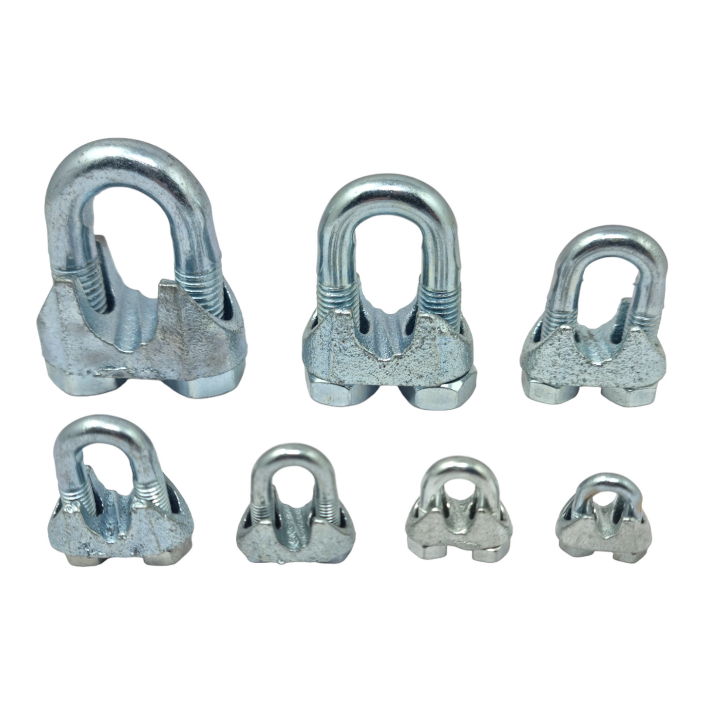 Wire Rope Grips Galvanised U Bolt Cable Clamps (3mm–16mm) | Heavy Duty Steel | DIN 741