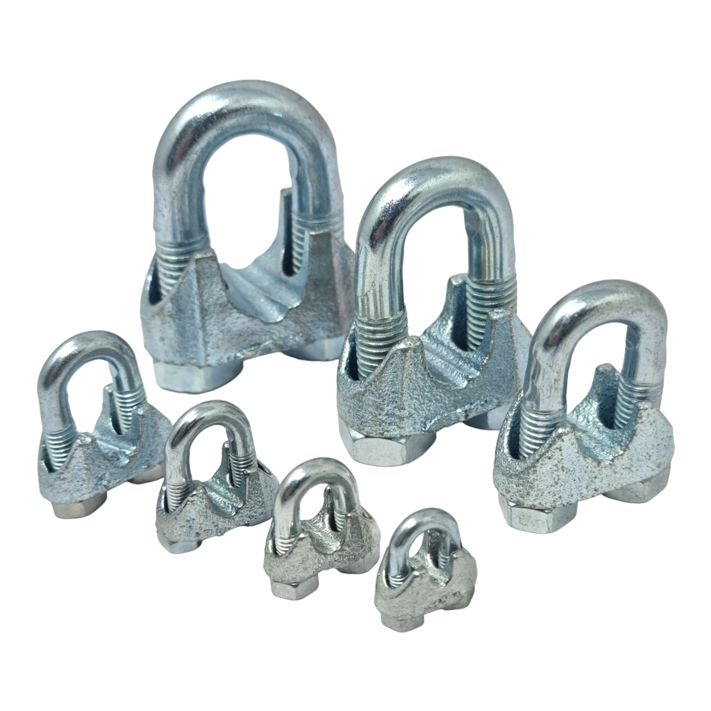 Wire Rope Grips Galvanised U Bolt Cable Clamps (3mm–16mm) | Heavy Duty Steel | DIN 741
