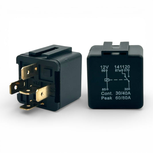 12V Relay 5 Pin Automotive 30/40A Changeover with Detachable Bracket – Standard Vehicle Relay (RY14)