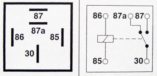 12V Relay 5 Pin Automotive 40A Changeover with Moulded Bracket – Standard Vehicle Relay (RY16)