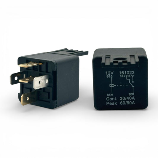 12V Relay 5 Pin Automotive 40A Changeover with Moulded Bracket – Standard Vehicle Relay (RY16)