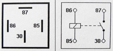 4 Pin Automotive Relay - 24V 20A, Normally Open, With Bracket