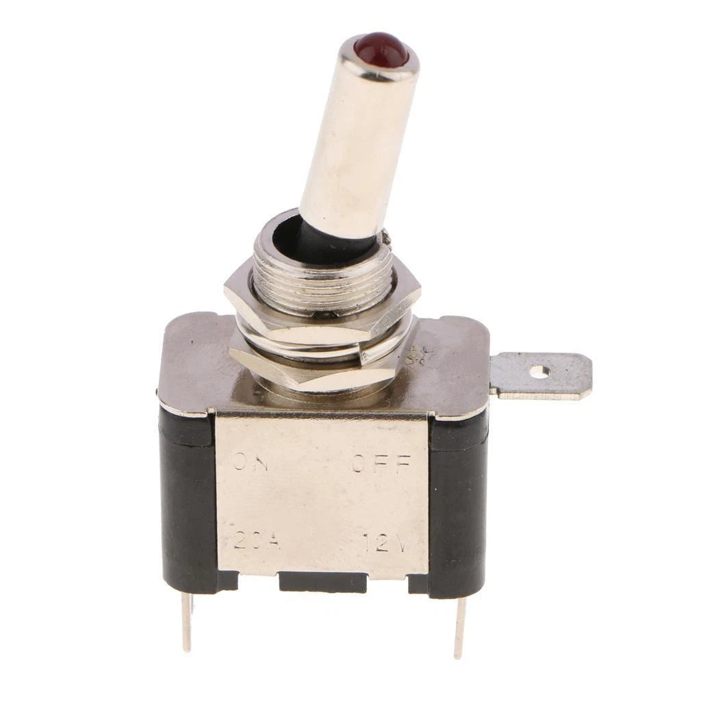Heavy Duty LED Toggle Flick Switch ON/OFF – 12V Car Dash Metal Switch 20A | Heavy Duty Toggle Switches