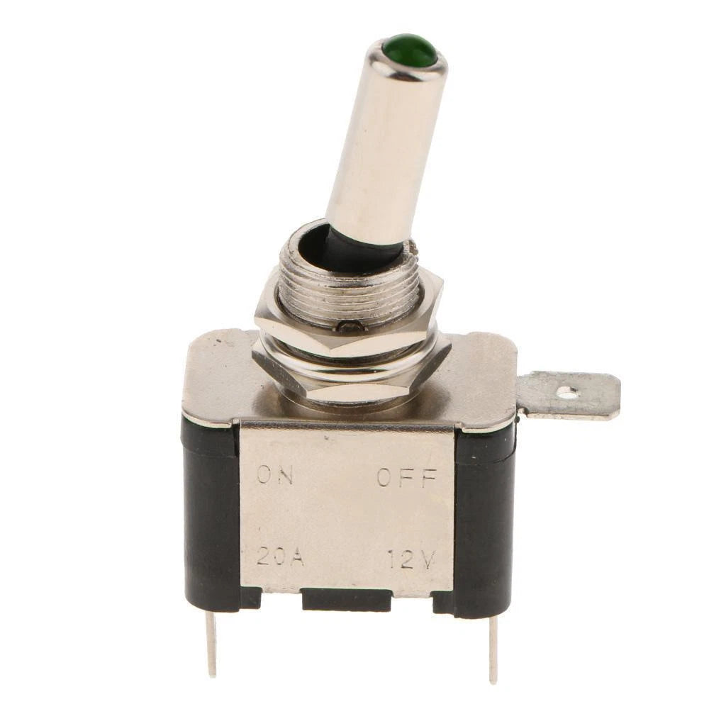 Heavy Duty LED Toggle Flick Switch ON/OFF – 12V Car Dash Metal Switch 20A | Heavy Duty Toggle Switches