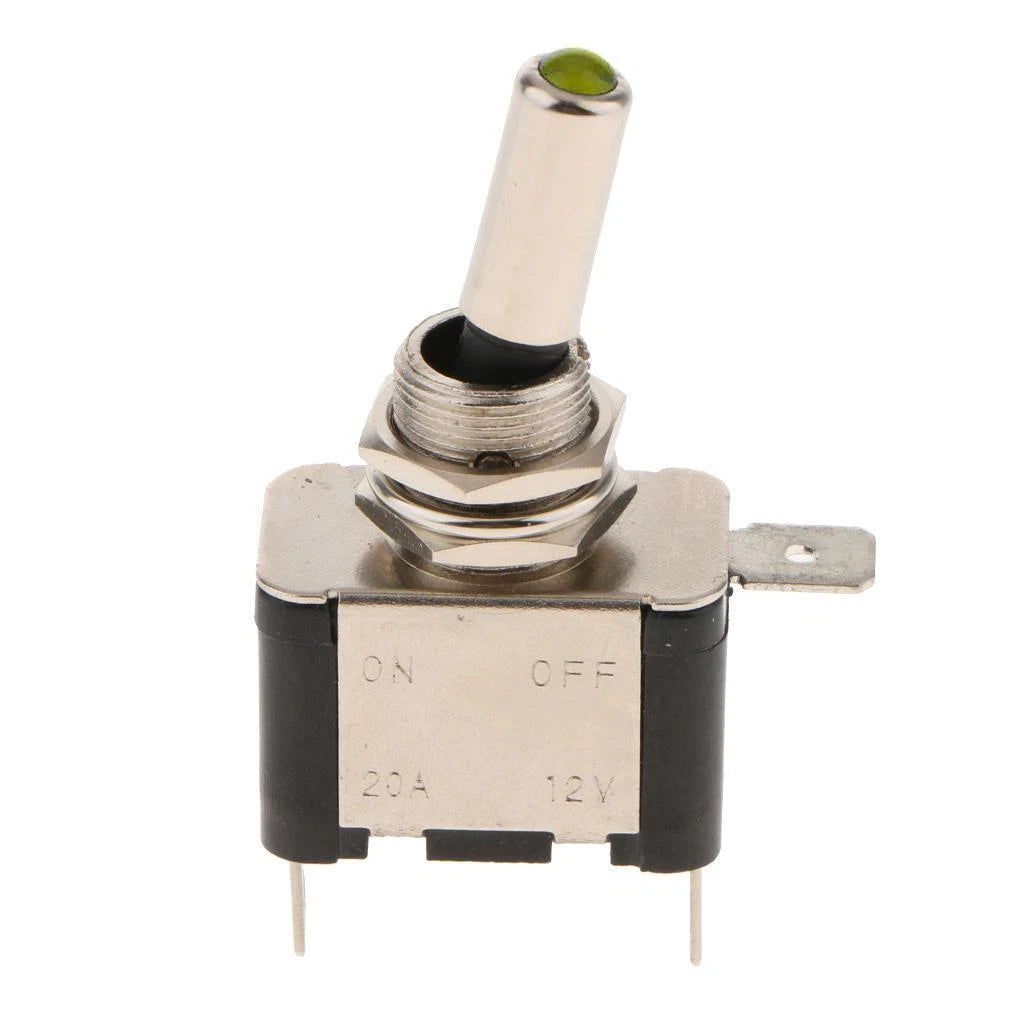 Heavy Duty LED Toggle Flick Switch ON/OFF – 12V Car Dash Metal Switch 20A | Heavy Duty Toggle Switches