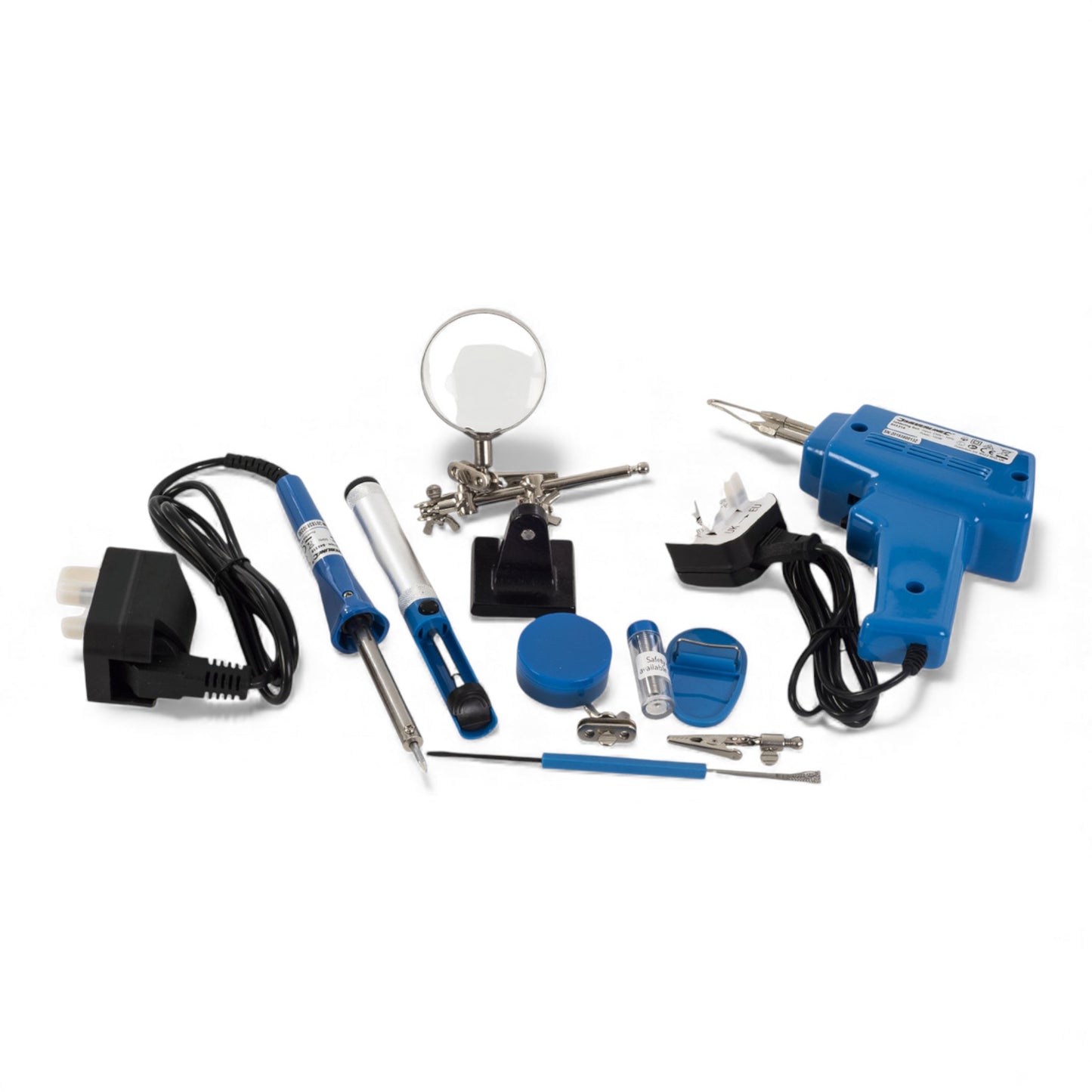 Soldering Kit – 30W Precision Iron & 100W Soldering Gun | Complete Set with Flux, Solder, Tools