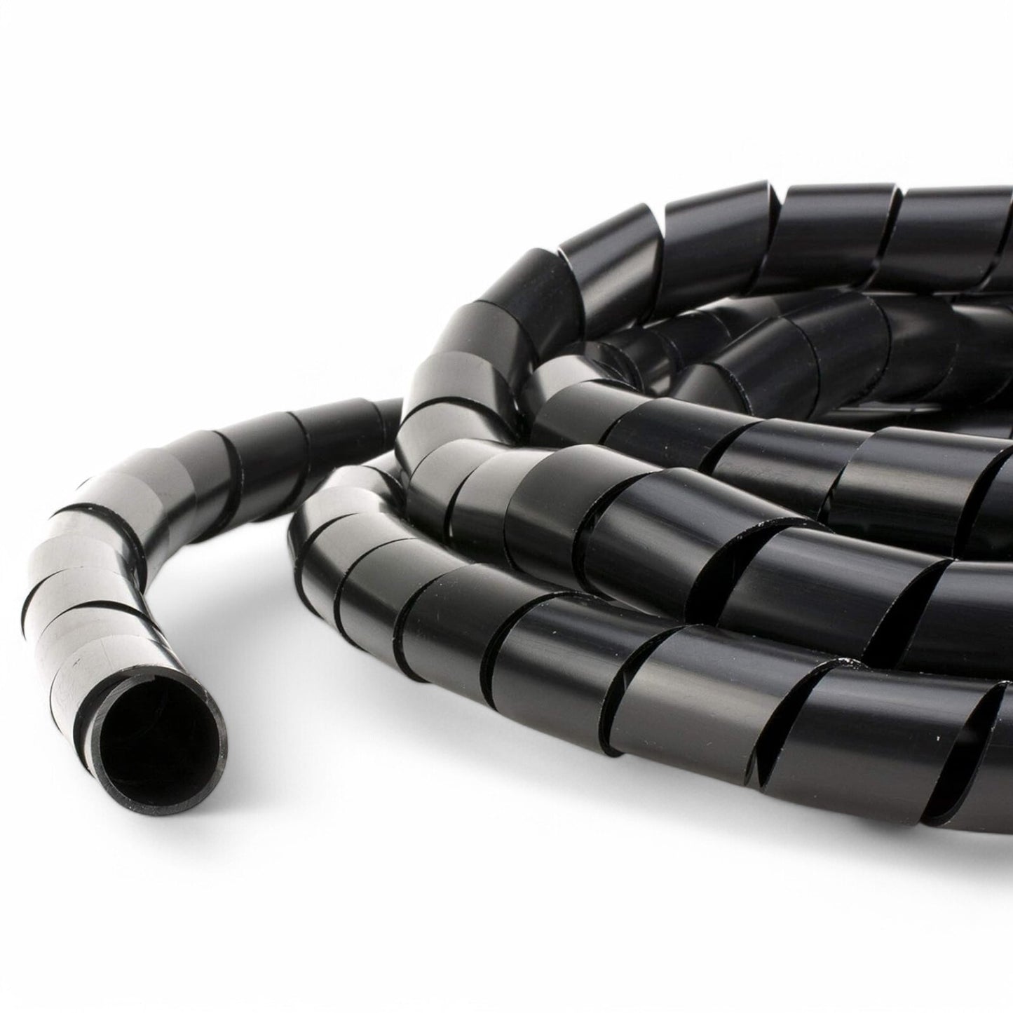 Spiral Wrap Cable Tidy – Flexible Wire Binding & Cable Management | Black LDPE | Multiple Sizes
