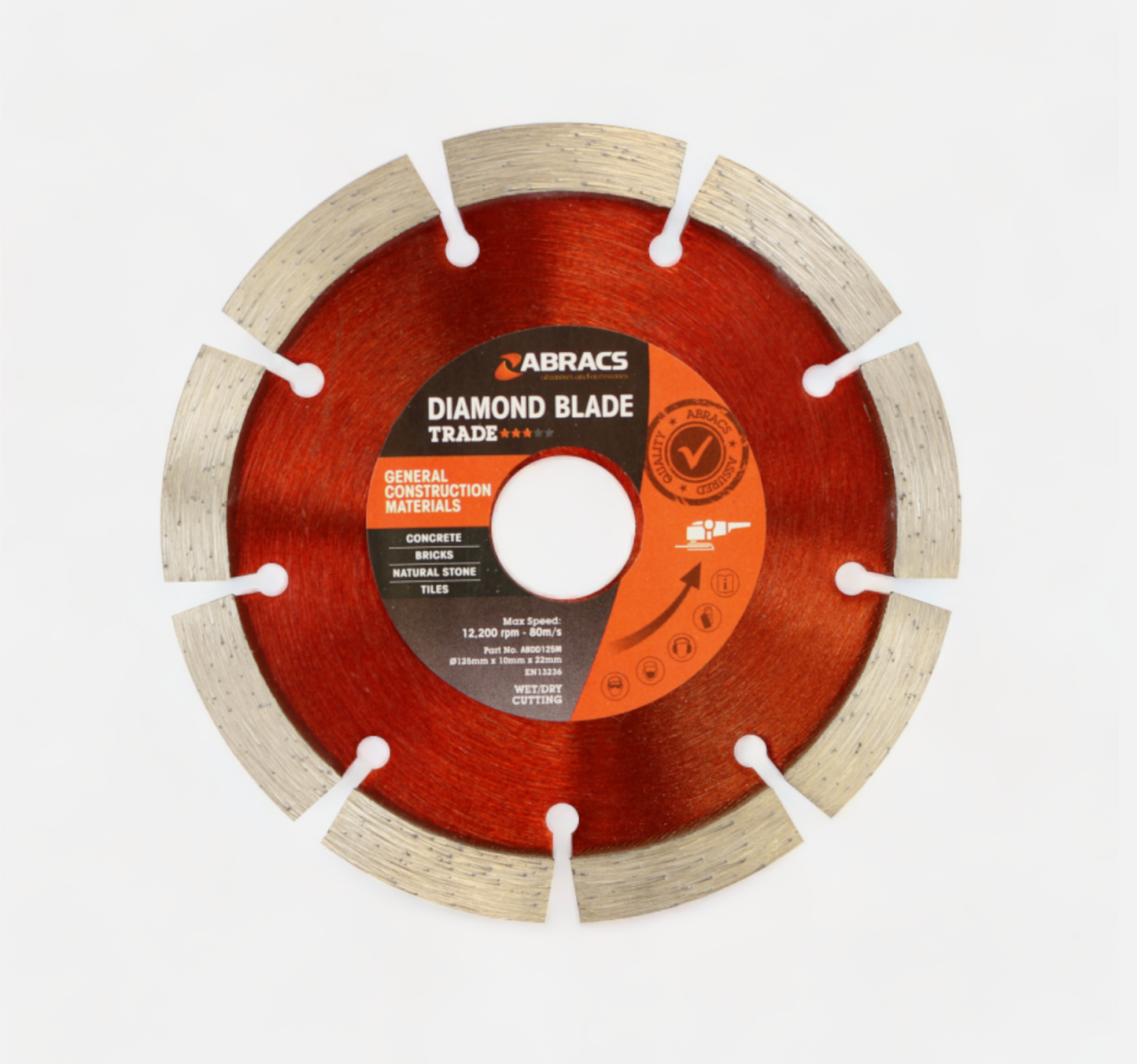 Abracs Diamond Cutting Discs – 115mm, 125mm, 230mm & 300mm | Angle Grinder Blades for Masonry & Stone