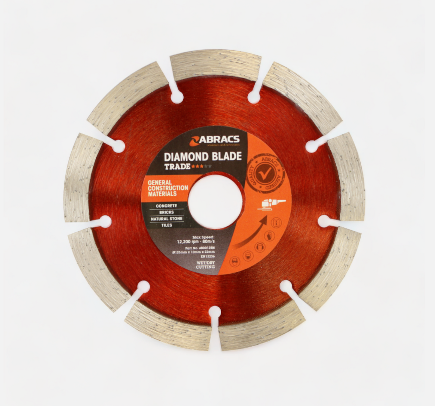 Abracs Diamond Cutting Discs – 115mm, 125mm, 230mm & 300mm | Angle Grinder Blades for Masonry & Stone