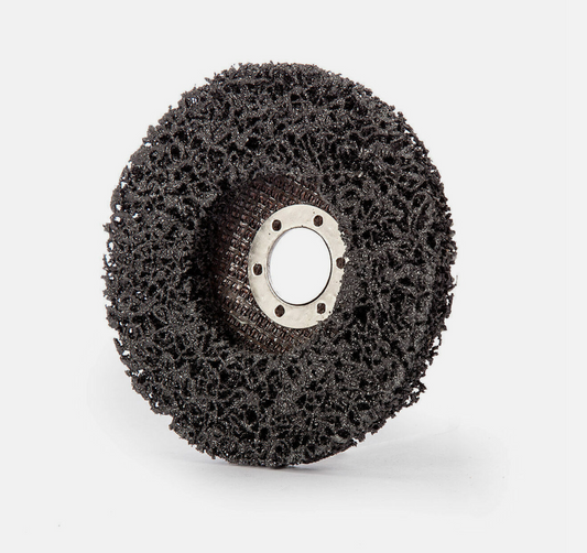 Polycarbide Strip Wheel 115mm Poly Strip Wheel – Fast, Non-Damaging Paint & Rust Removal for Metal, Wood & Fibreglass